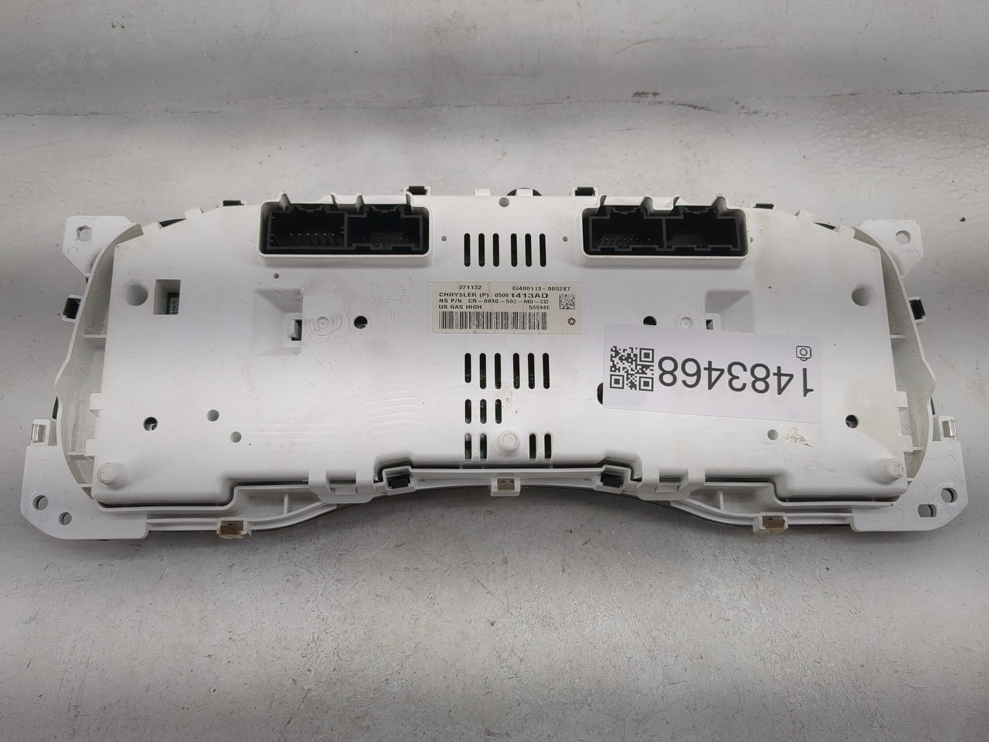 2013 Jeep Wrangler Instrument Cluster Speedometer Gauges P/N:05091413AD CR-0040-502-M0-CD Miles: Fits OEM Used Auto Parts - 