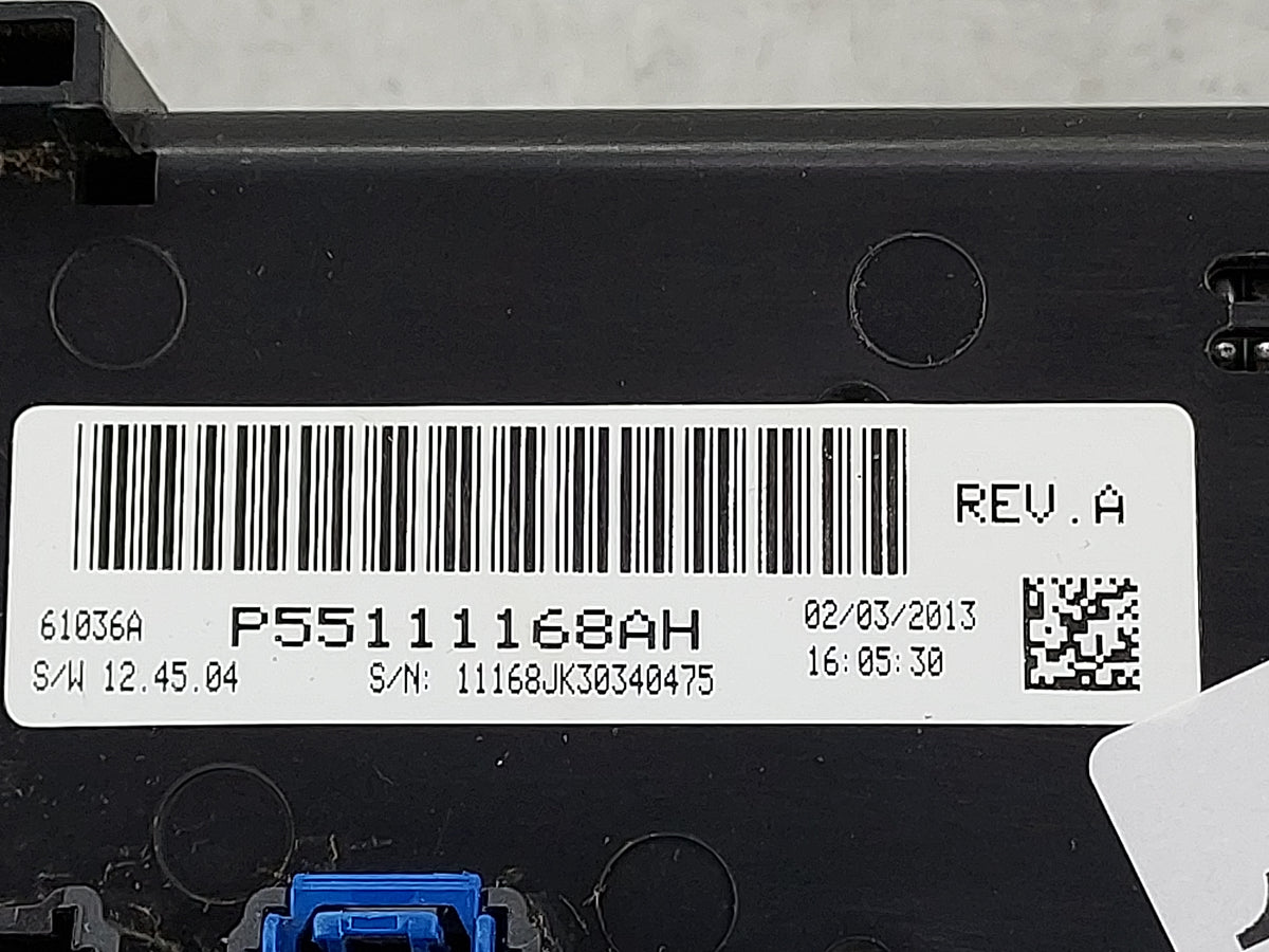2011-2013 Jeep Wrangler Climate Control Module Temperature AC/Heater Replacement P/N:P55111168AH Fits Fits 2011 2012 2013 OE