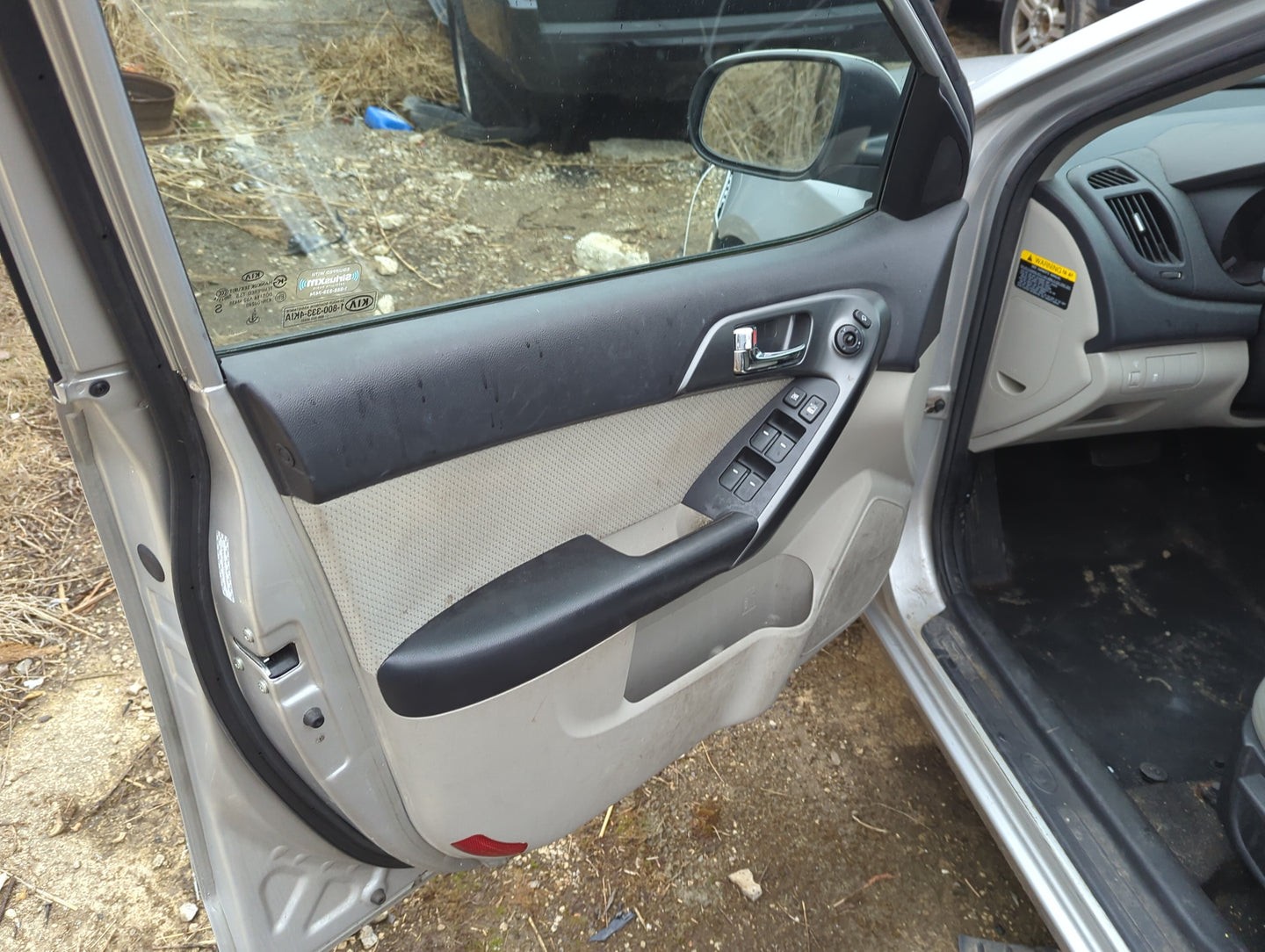 2013 Kia Forte Front Left Driver Interior Door Panel Trim - Oemusedautoparts1.com