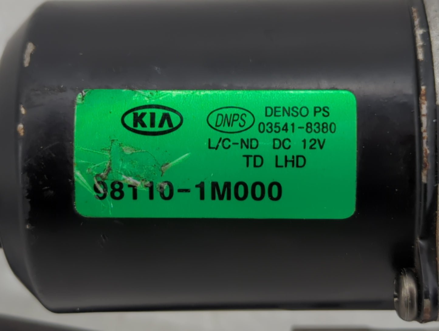 2010-2013 Kia Forte Front Windshield Wiper Motor P/N:98110-1M000 Fits Fits 2010 2011 2012 2013 OEM Used Auto Parts - Oemused