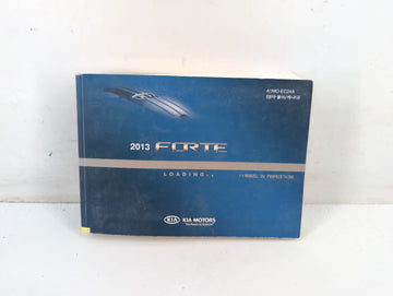 2013 Kia Forte Owners Manual Book Guide P/N:A1M0-EC24A OEM Used Auto Parts - Oemusedautoparts1.com