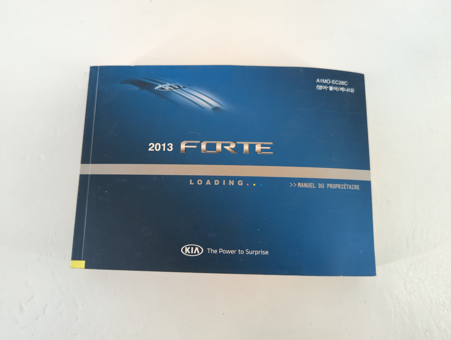 2013 Kia Forte Owners Manual Book Guide P/N:A1MO-EC28C OEM Used Auto Parts - Oemusedautoparts1.com