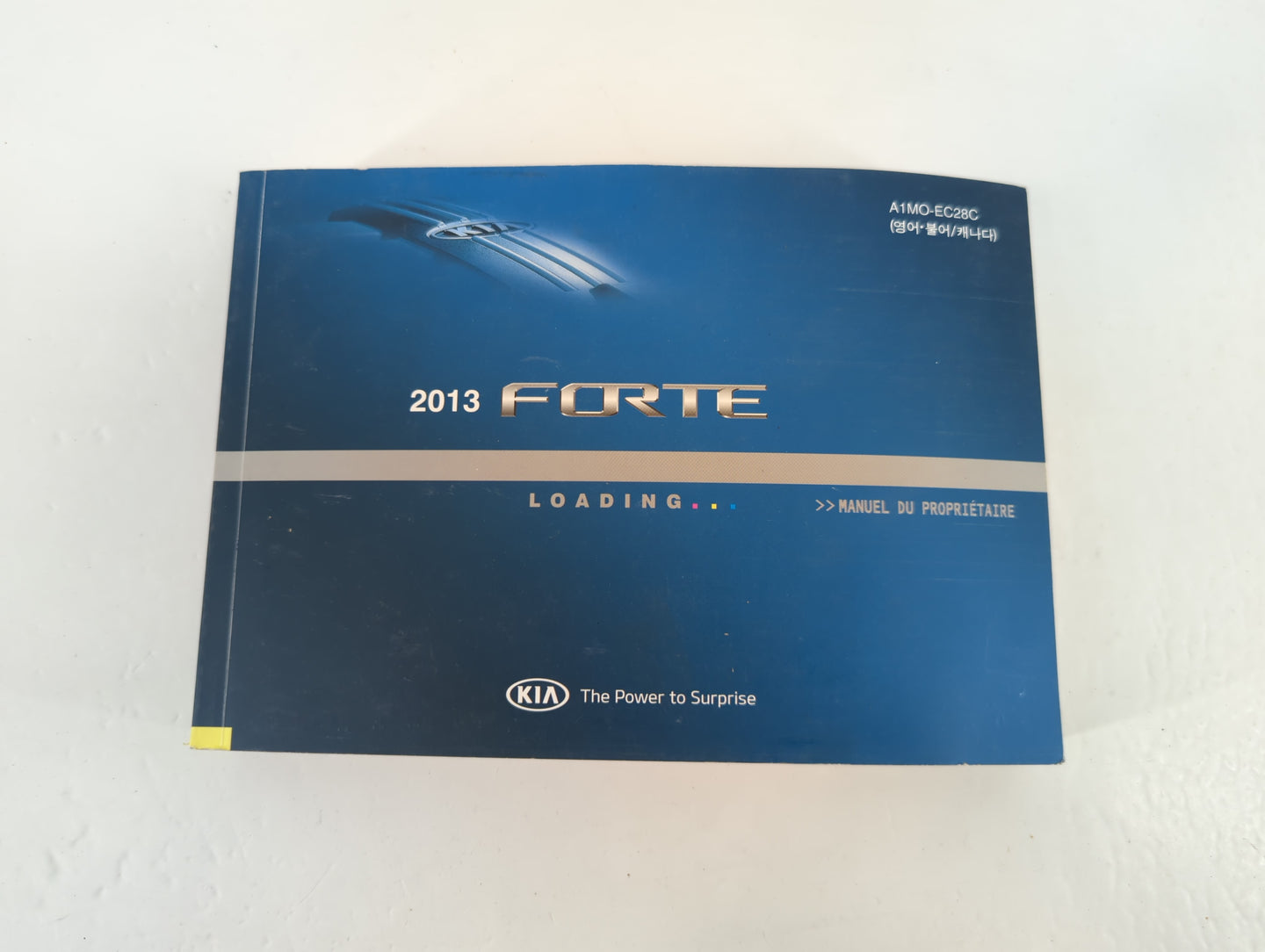 2013 Kia Forte Owners Manual Book Guide P/N:A1MO-EC28C OEM Used Auto Parts - Oemusedautoparts1.com