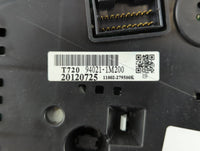 2013 Kia Forte Instrument Cluster Speedometer Gauges P/N:T720 94021-1M200 Fits OEM Used Auto Parts - Oemusedautoparts1.com