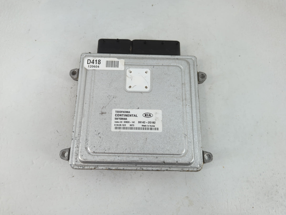2011-2013 Kia Forte PCM Engine Control Computer ECU ECM PCU OEM P/N:39142-2G182 Fits Fits 2011 2012 2013 OEM Used Auto Parts