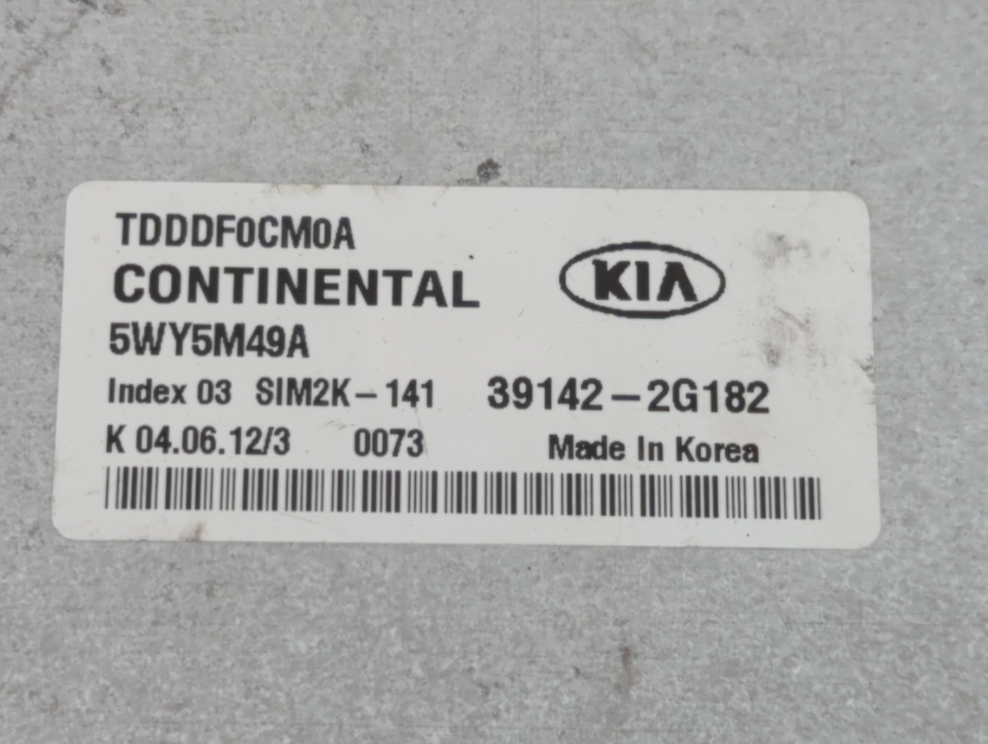 2011-2013 Kia Forte PCM Engine Control Computer ECU ECM PCU OEM Fits Fits 2011 2012 2013 OEM Used Auto Parts - Oemusedautopa