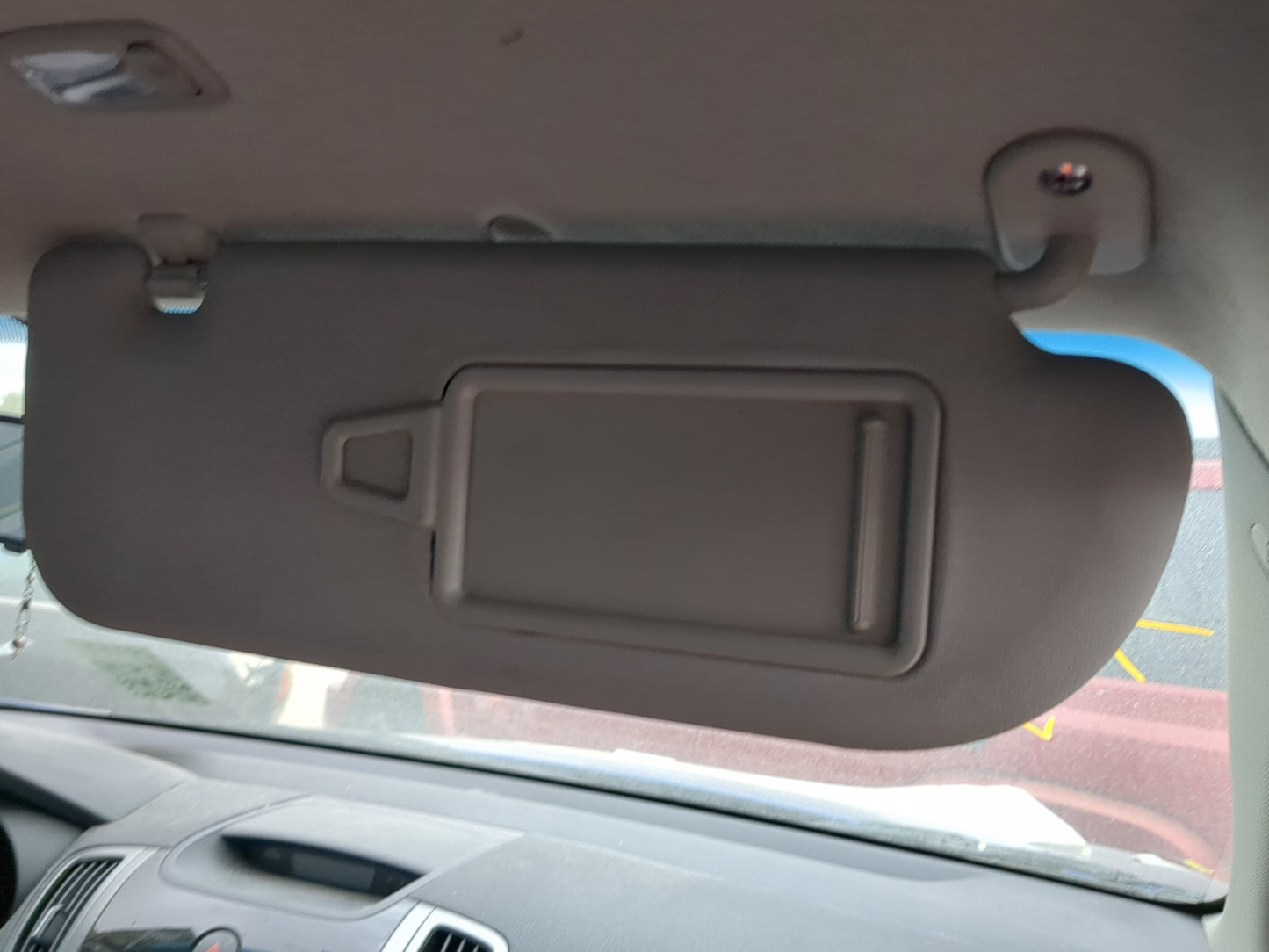 2010-2013 Kia Forte Koup Sun Visor Shade Replacement Passenger Right Mirror Fits Fits 2010 2011 2012 2013 OEM Used Auto Part
