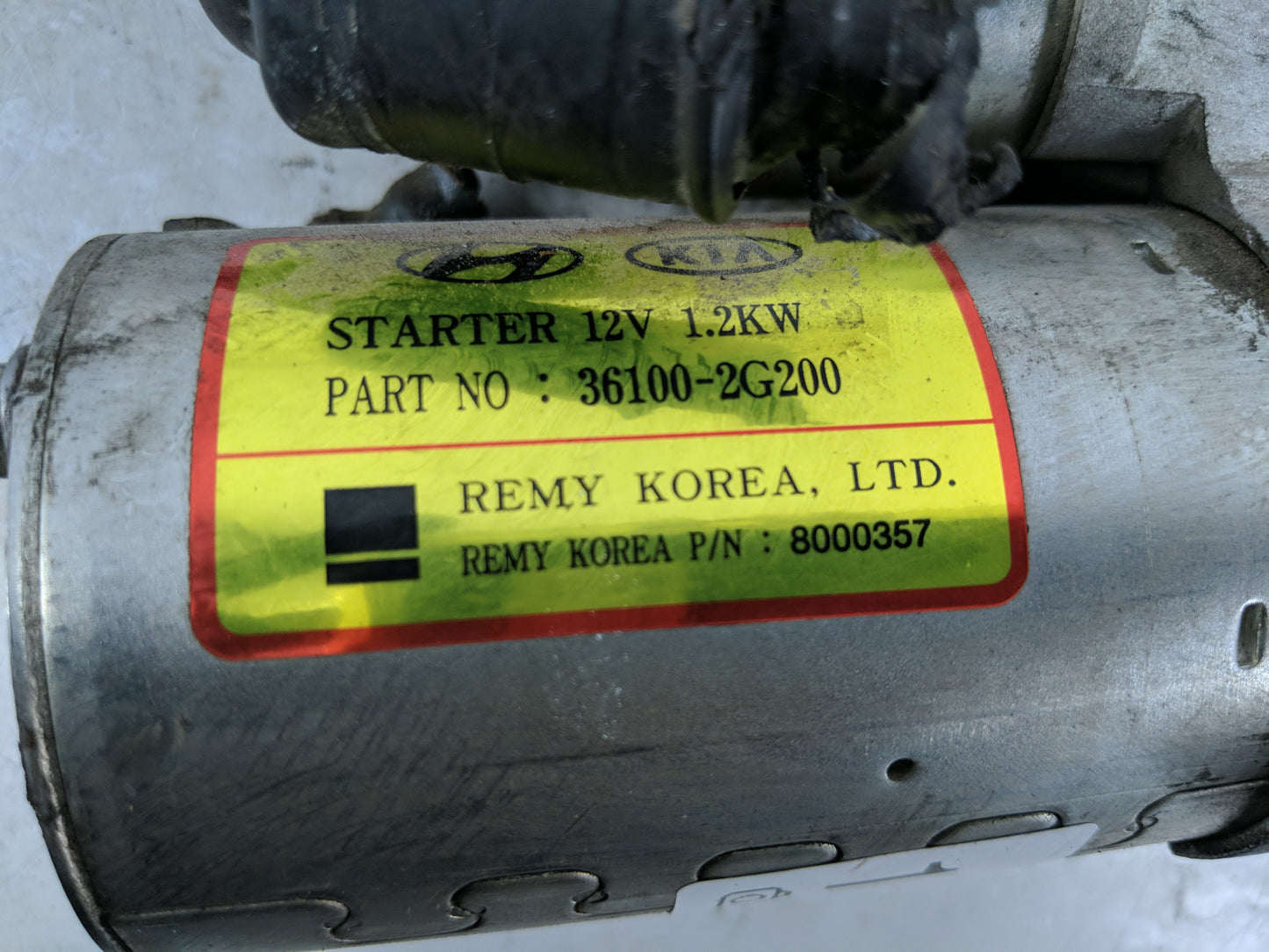 2010-2013 Kia Forte Koup Car Starter Motor Solenoid OEM P/N:36100-2G200 Fits Fits 2008 2009 2010 2011 2012 2013 2014 2015 20