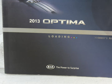 2013 Kia Optima Owners Manual Book Guide OEM Used Auto Parts