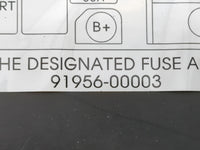 2011-2013 Kia Optima Fusebox Fuse Box Panel Relay Module P/N:91956-00003 Fits Fits 2011 2012 2013 OEM Used Auto Parts - Oemu