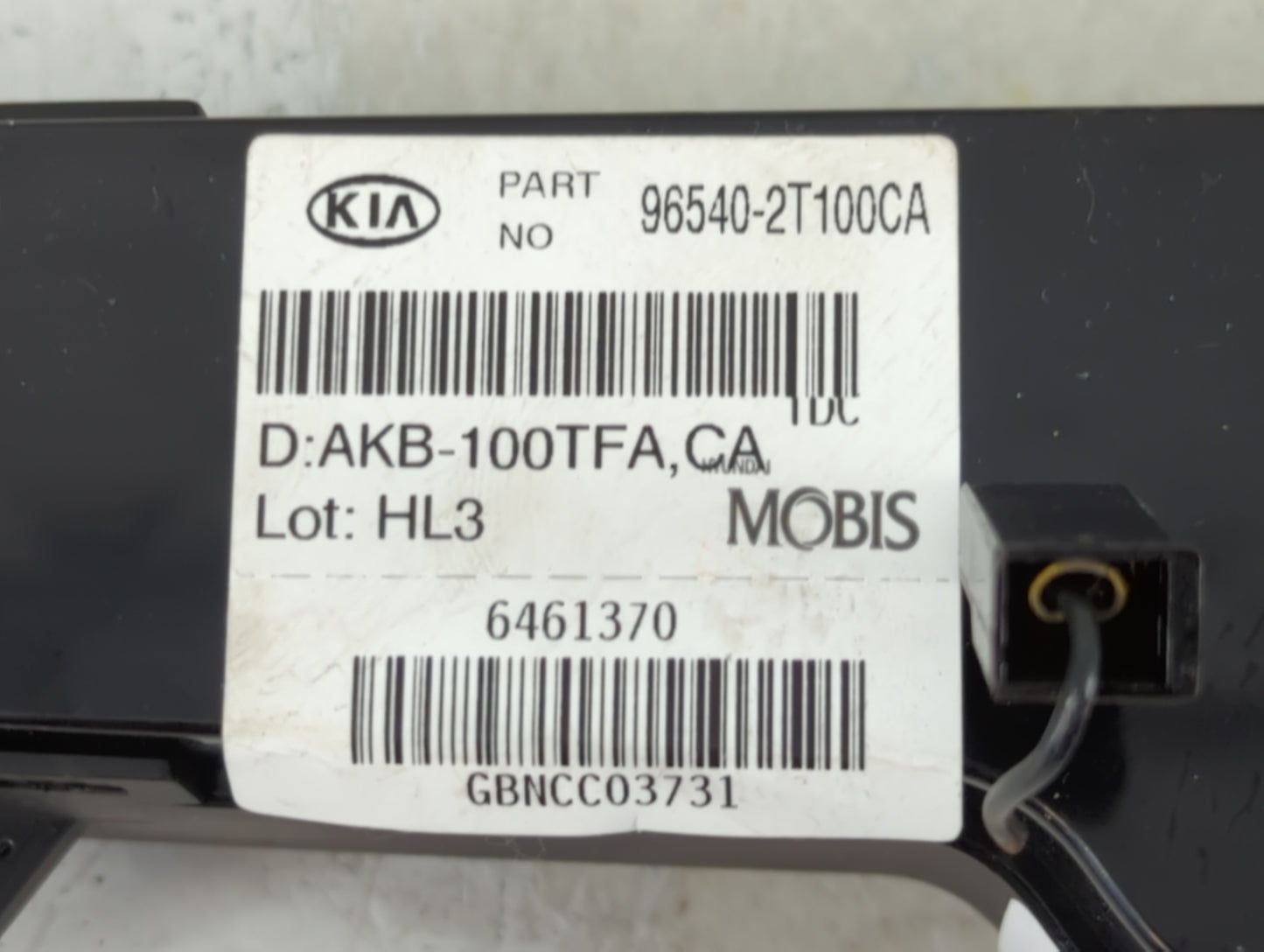 2011-2013 Kia Optima Radio AM FM Cd Player Receiver Replacement P/N:96540-2T100CA Fits Fits 2011 2012 2013 OEM Used Auto Par