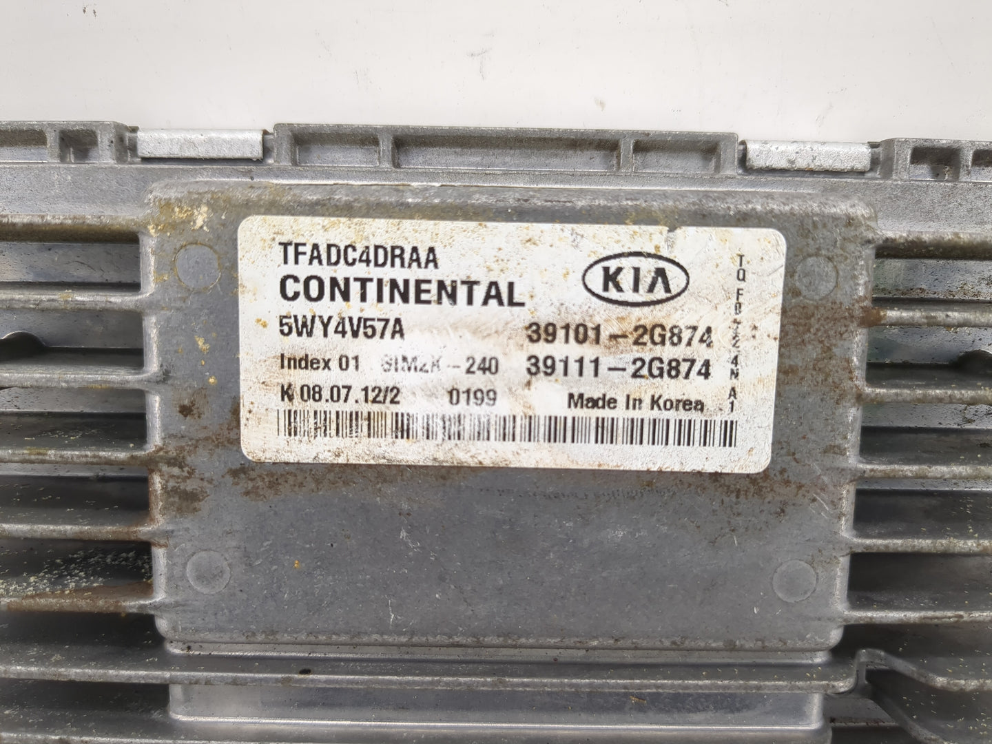 2011-2013 Kia Optima PCM Engine Control Computer ECU ECM PCU OEM P/N:39111-2G874 39101-2G874 Fits Fits 2011 2012 2013 OEM Us