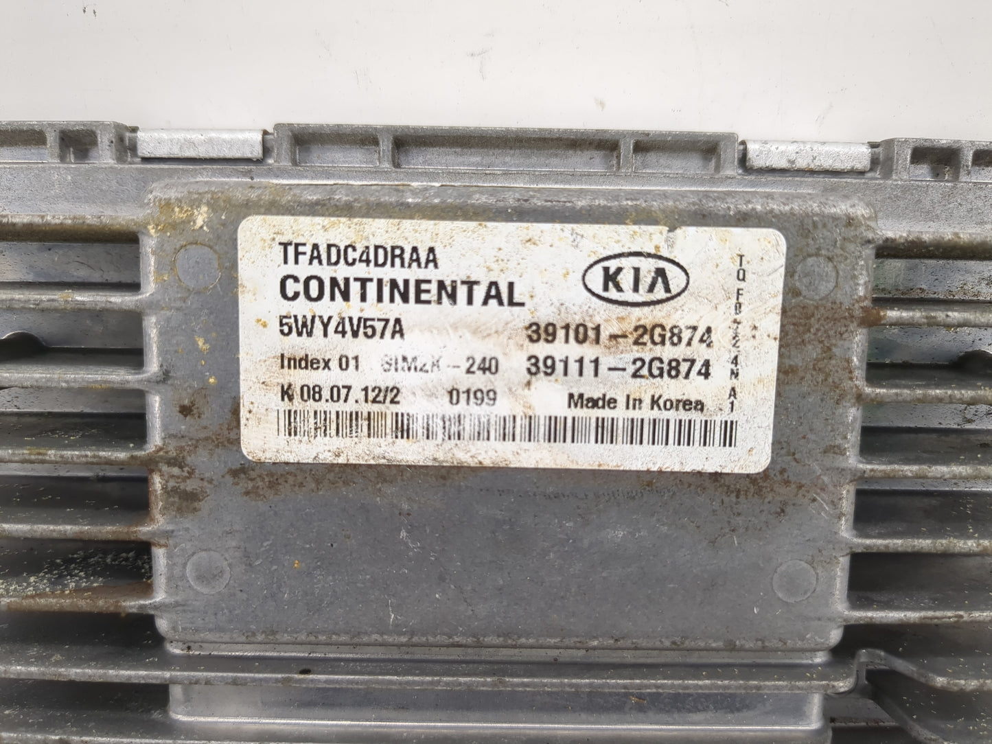 2011-2013 Kia Optima PCM Engine Control Computer ECU ECM PCU OEM P/N:39111-2G874 39101-2G874 Fits Fits 2011 2012 2013 OEM Us