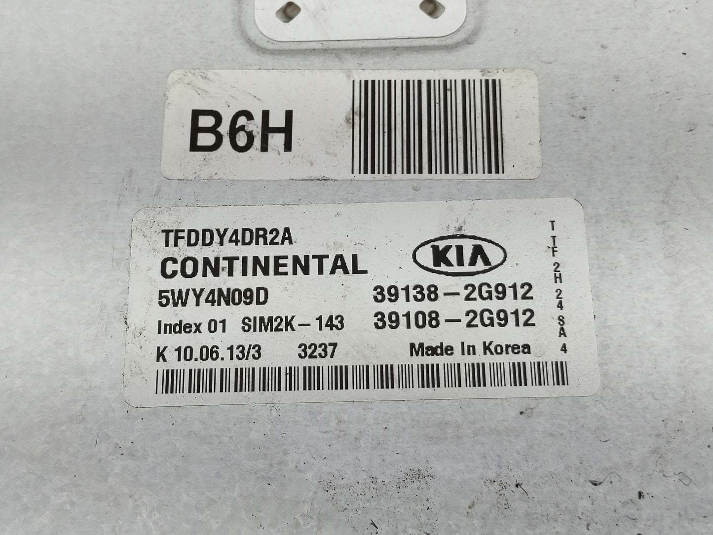 2011-2013 Kia Optima PCM Engine Control Computer ECU ECM PCU OEM P/N:39108-2G912 39138-2G912 Fits Fits 2011 2012 2013 OEM Us