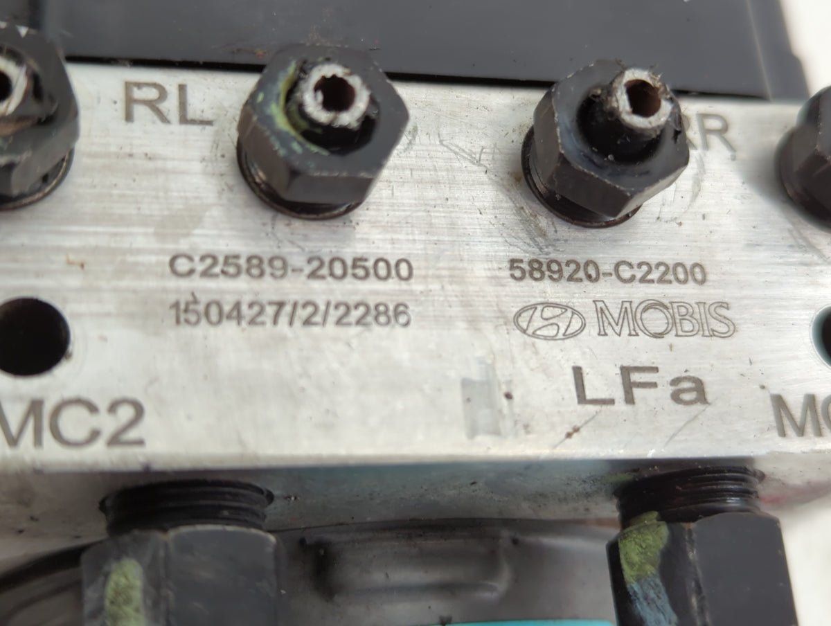 2013 Kia Optima Anti-Lock Brake ABS Pump Module Actuator OEM P/N:C2589-20500 Fits OEM Used Auto Parts - Oemusedautoparts1.co