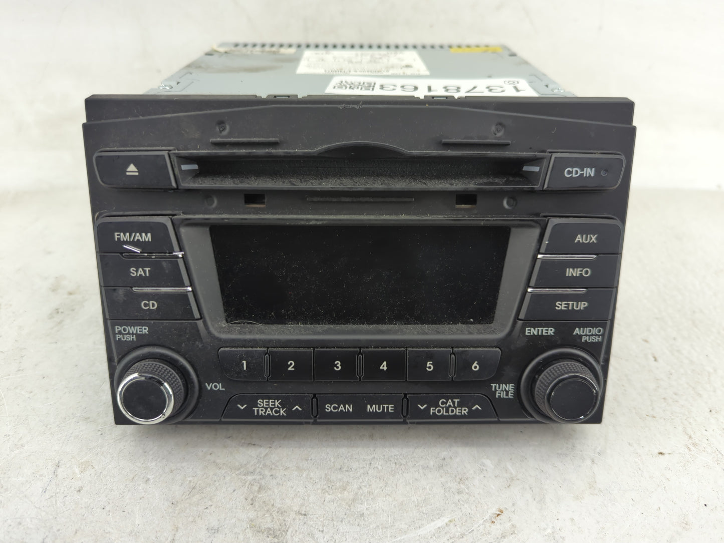 2013 Kia Optima Radio AM FM Cd Player Receiver Replacement P/N:96170-2T651CA Fits OEM Used Auto Parts - Oemusedautoparts1.co
