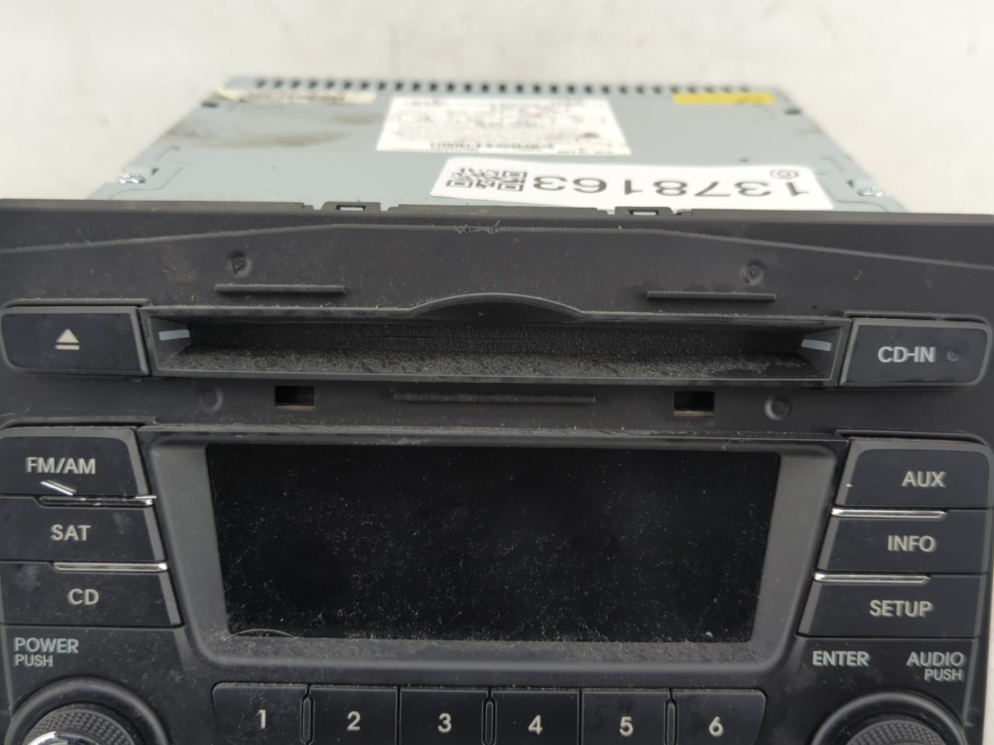 2013 Kia Optima Radio AM FM Cd Player Receiver Replacement P/N:96170-2T651CA Fits OEM Used Auto Parts - Oemusedautoparts1.co