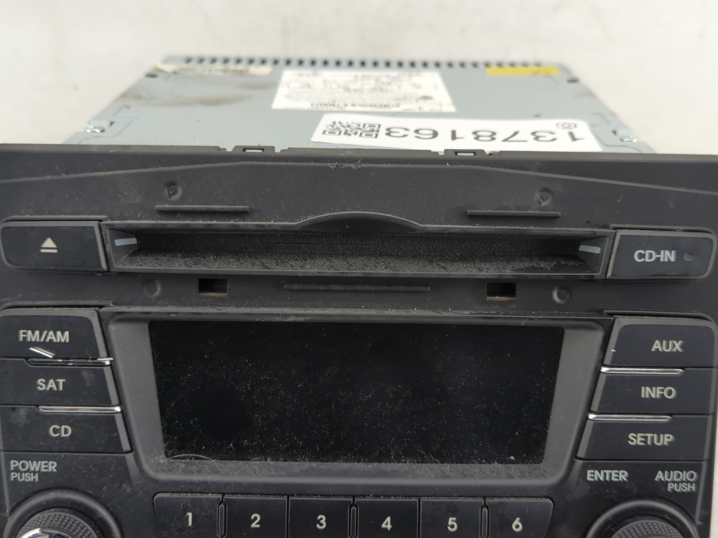 2013 Kia Optima Radio AM FM Cd Player Receiver Replacement P/N:96170-2T651CA Fits OEM Used Auto Parts - Oemusedautoparts1.co