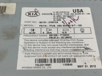 2013 Kia Optima Radio AM FM Cd Player Receiver Replacement P/N:96170-2T651CA Fits OEM Used Auto Parts - Oemusedautoparts1.co