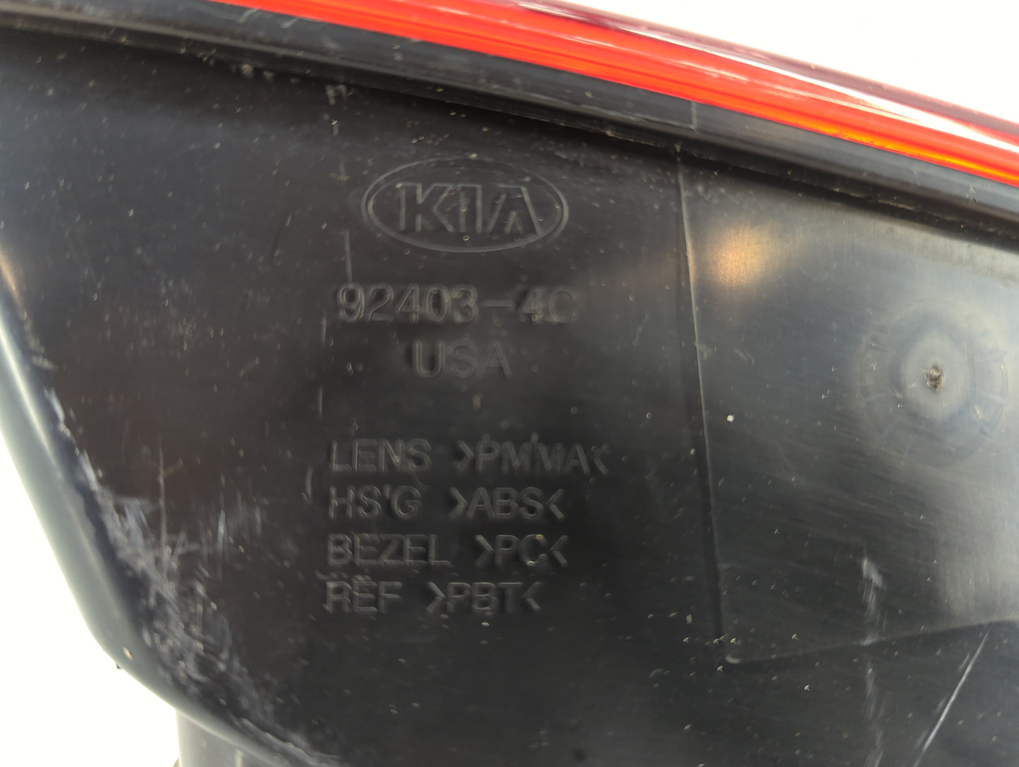 2011-2013 Kia Optima Tail Light Assembly Driver Left OEM P/N:92403-4C Fits Fits 2011 2012 2013 OEM Used Auto Parts - Oemused