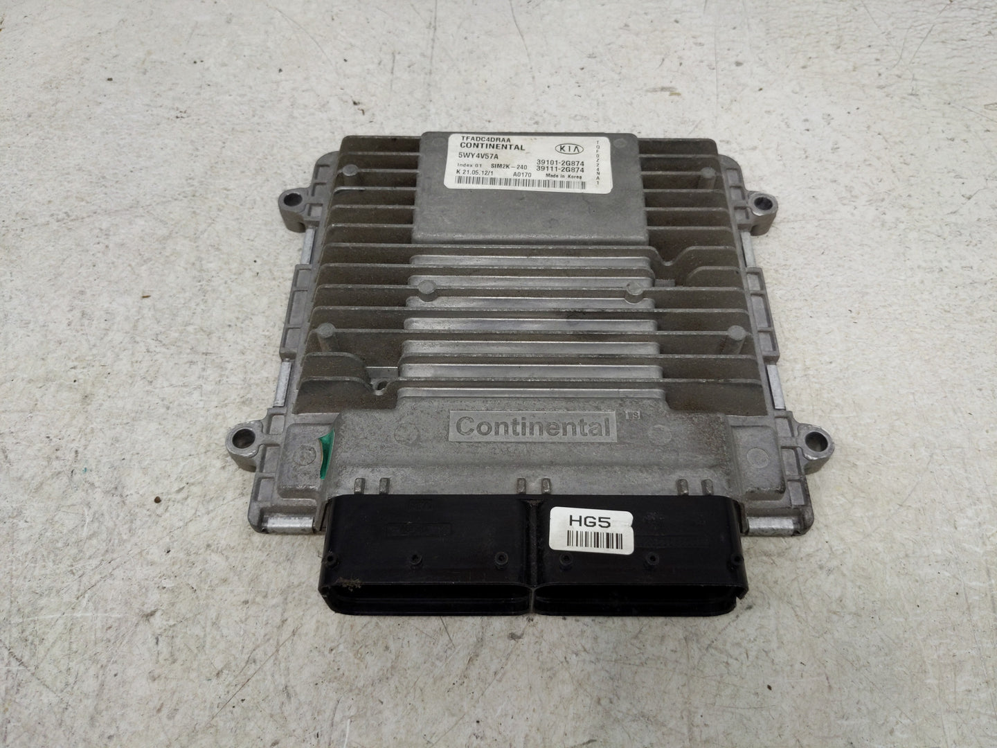 2011-2013 Kia Optima PCM Engine Control Computer ECU ECM PCU OEM P/N:39111-2G874 Fits Fits 2011 2012 2013 OEM Used Auto Part
