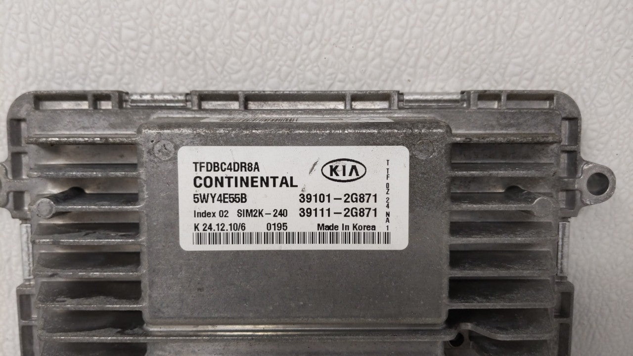 2011-2013 Kia Optima PCM Engine Control Computer ECU ECM PCU OEM P/N:39101-2G874 39101-2G872, 39111-2G872 Fits Fits 2011 201
