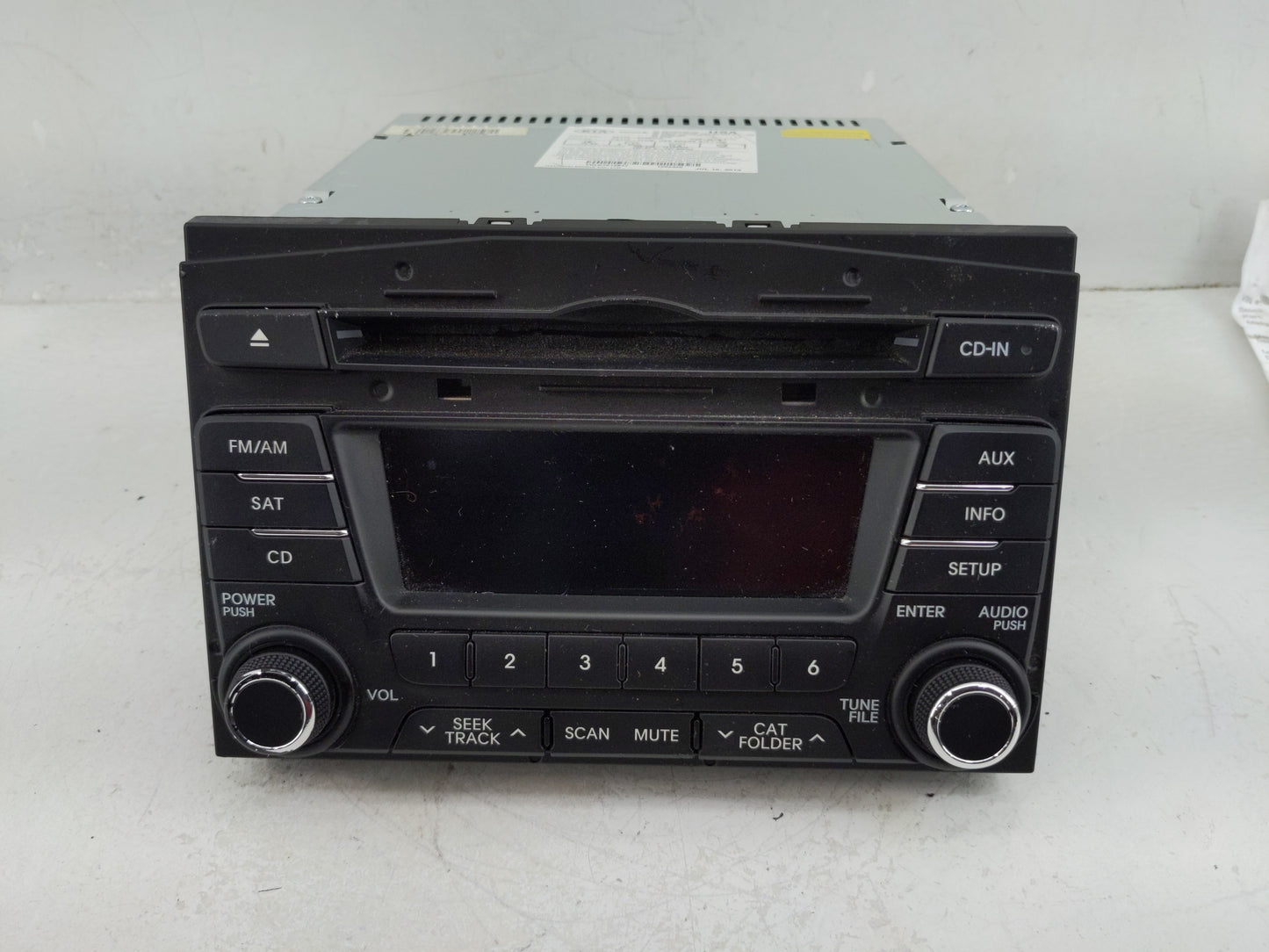 2011-2013 Kia Optima Radio AM FM Cd Player Receiver Replacement P/N:96170-2T651CA Fits Fits 2011 2012 2013 OEM Used Auto Par