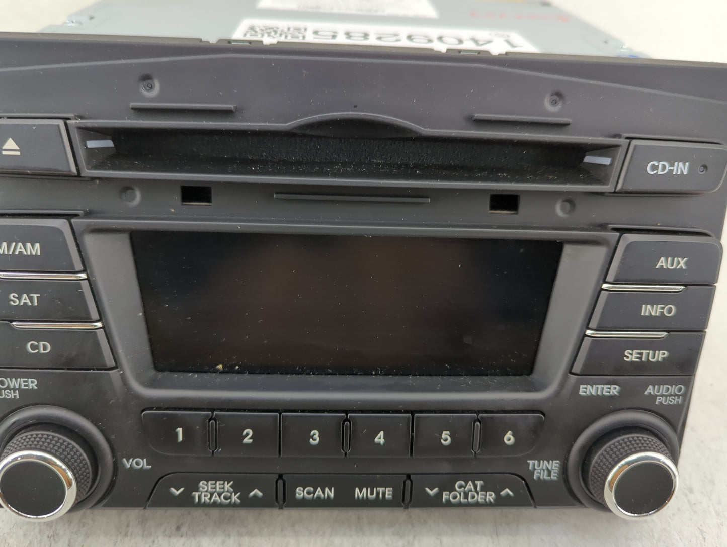 2011-2013 Kia Optima Radio AM FM Cd Player Receiver Replacement P/N:96170-2t651CA Fits Fits 2011 2012 2013 OEM Used Auto Par