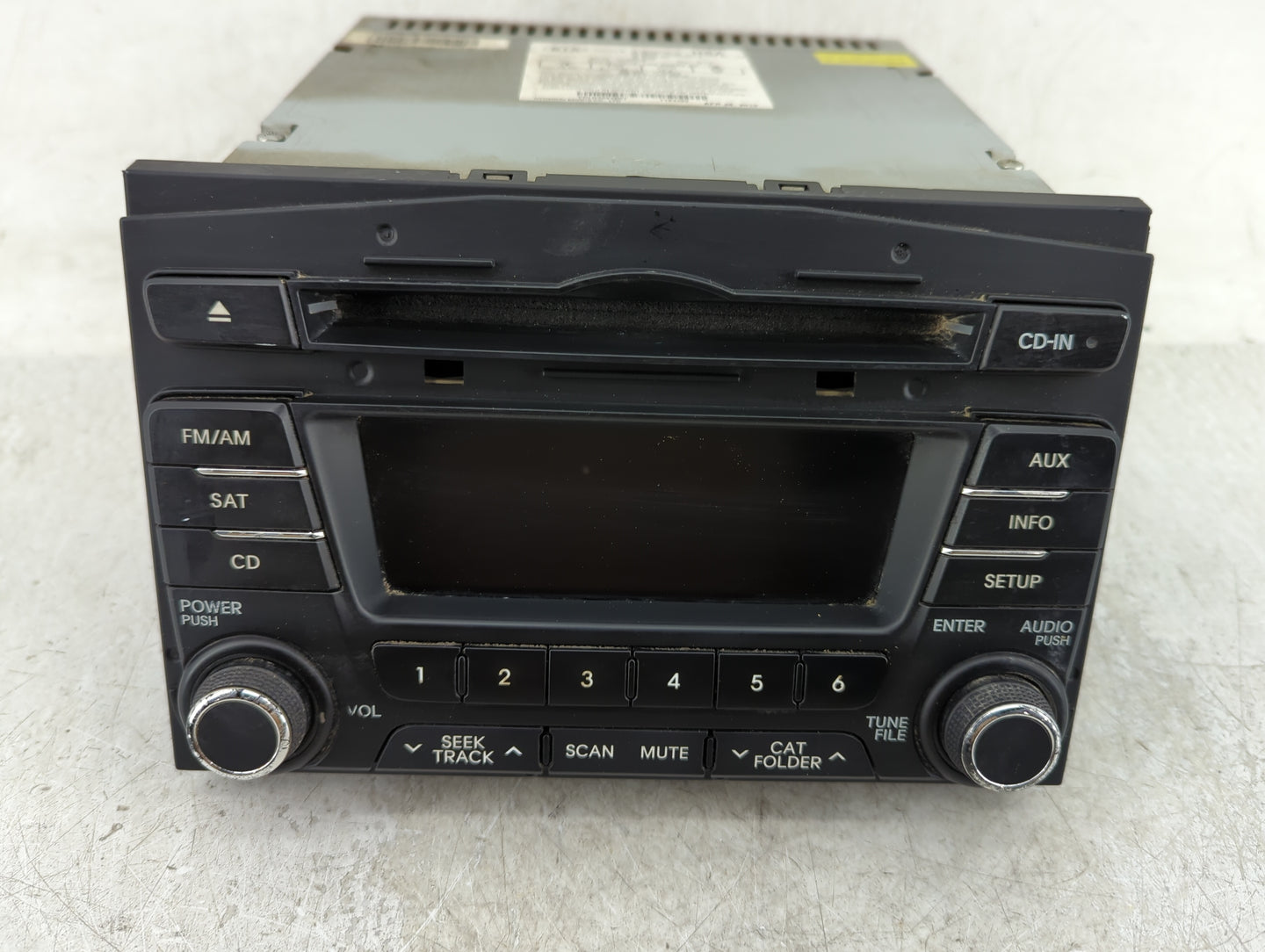 2011-2013 Kia Optima Radio AM FM Cd Player Receiver Replacement P/N:96170-2T651CA Fits Fits 2011 2012 2013 OEM Used Auto Par