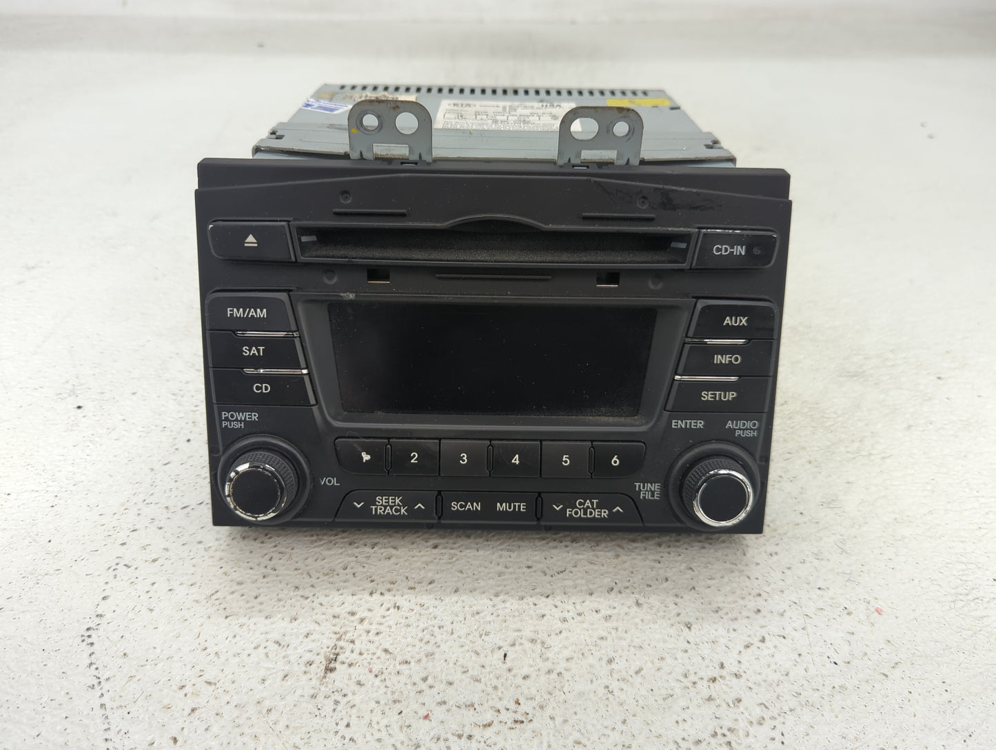 2011-2013 Kia Optima Radio AM FM Cd Player Receiver Replacement P/N:96170-2T651CA Fits Fits 2011 2012 2013 OEM Used Auto Par