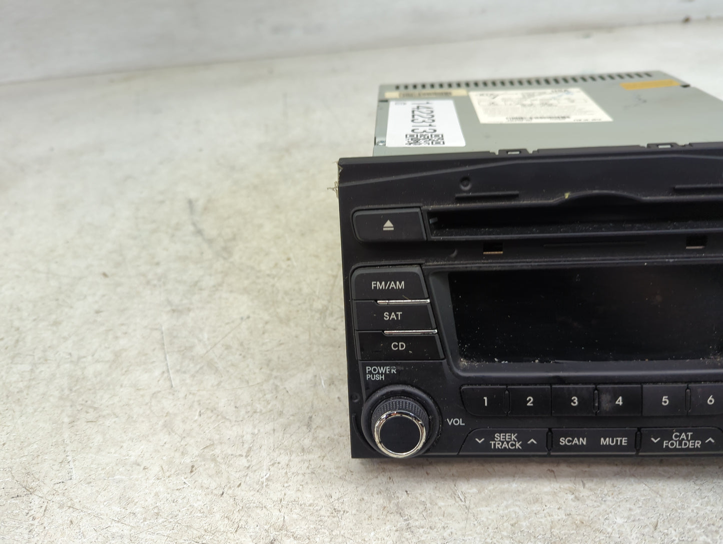 2011-2013 Kia Optima Radio AM FM Cd Player Receiver Replacement P/N:96170-2T651CA Fits Fits 2011 2012 2013 OEM Used Auto Par