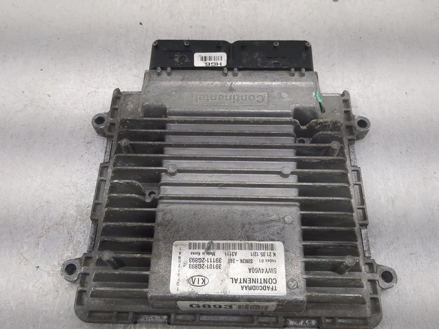 2011-2013 Kia Optima PCM Engine Control Computer ECU ECM PCU OEM P/N:39101-2G893 39111-2G893, 5WY4V60A Fits Fits 2011 2012 2