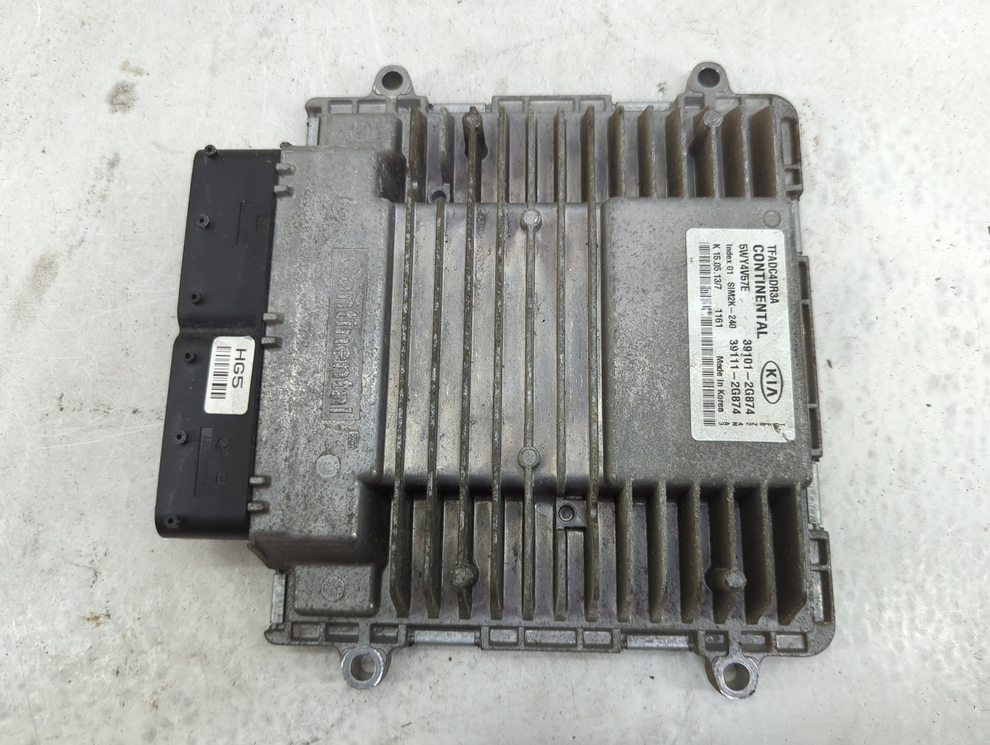 2011-2013 Kia Optima PCM Engine Control Computer ECU ECM PCU OEM P/N:39101-2G874 39111-2G874, 5WY4V67E Fits Fits 2011 2012 2