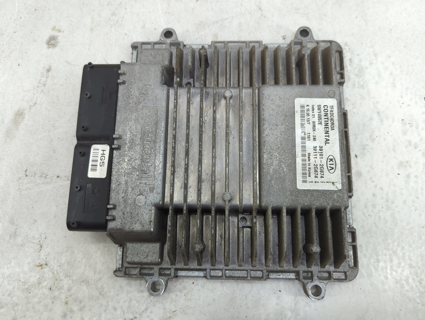 2011-2013 Kia Optima PCM Engine Control Computer ECU ECM PCU OEM P/N:39101-2G874 39111-2G874, 5WY4V67E Fits Fits 2011 2012 2