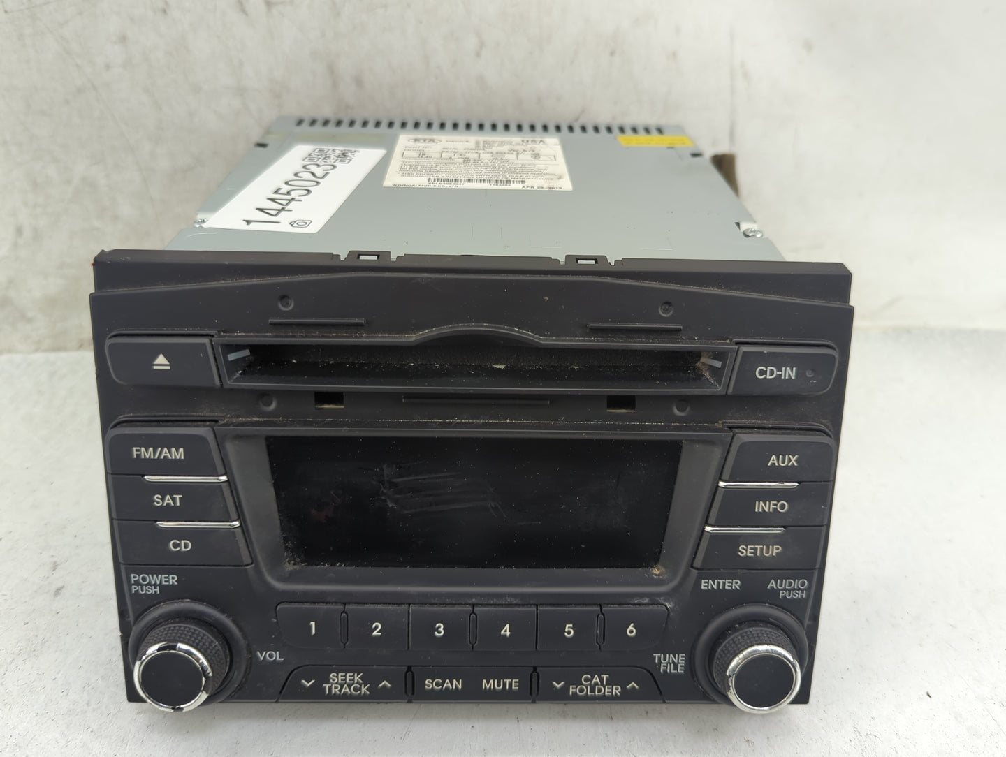 2011-2013 Kia Optima Radio AM FM Cd Player Receiver Replacement P/N:96170-2T651CA PA710-TFUB Fits Fits 2011 2012 2013 OEM Us