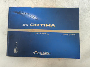 2013 Kia Optima Owners Manual Book Guide P/N:A2TO-EU25A OEM Used Auto Parts - Oemusedautoparts1.com