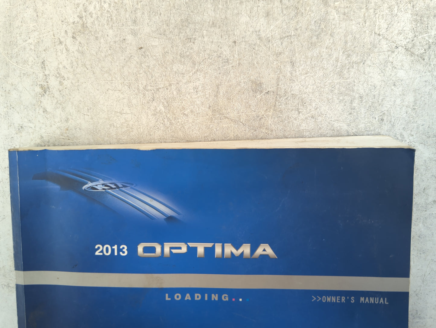 2013 Kia Optima Owners Manual Book Guide P/N:A2TO-EU25A OEM Used Auto Parts - Oemusedautoparts1.com