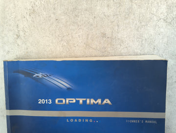 2013 Kia Optima Owners Manual Book Guide P/N:A2TO-EU25A OEM Used Auto Parts