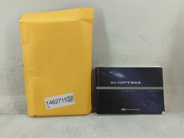 2013 Kia Optima Owners Manual Book Guide P/N:A4CO-EU37E OEM Used Auto Parts - Oemusedautoparts1.com