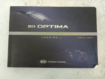 2013 Kia Optima Owners Manual Book Guide P/N:A4CO-EU37E OEM Used Auto Parts