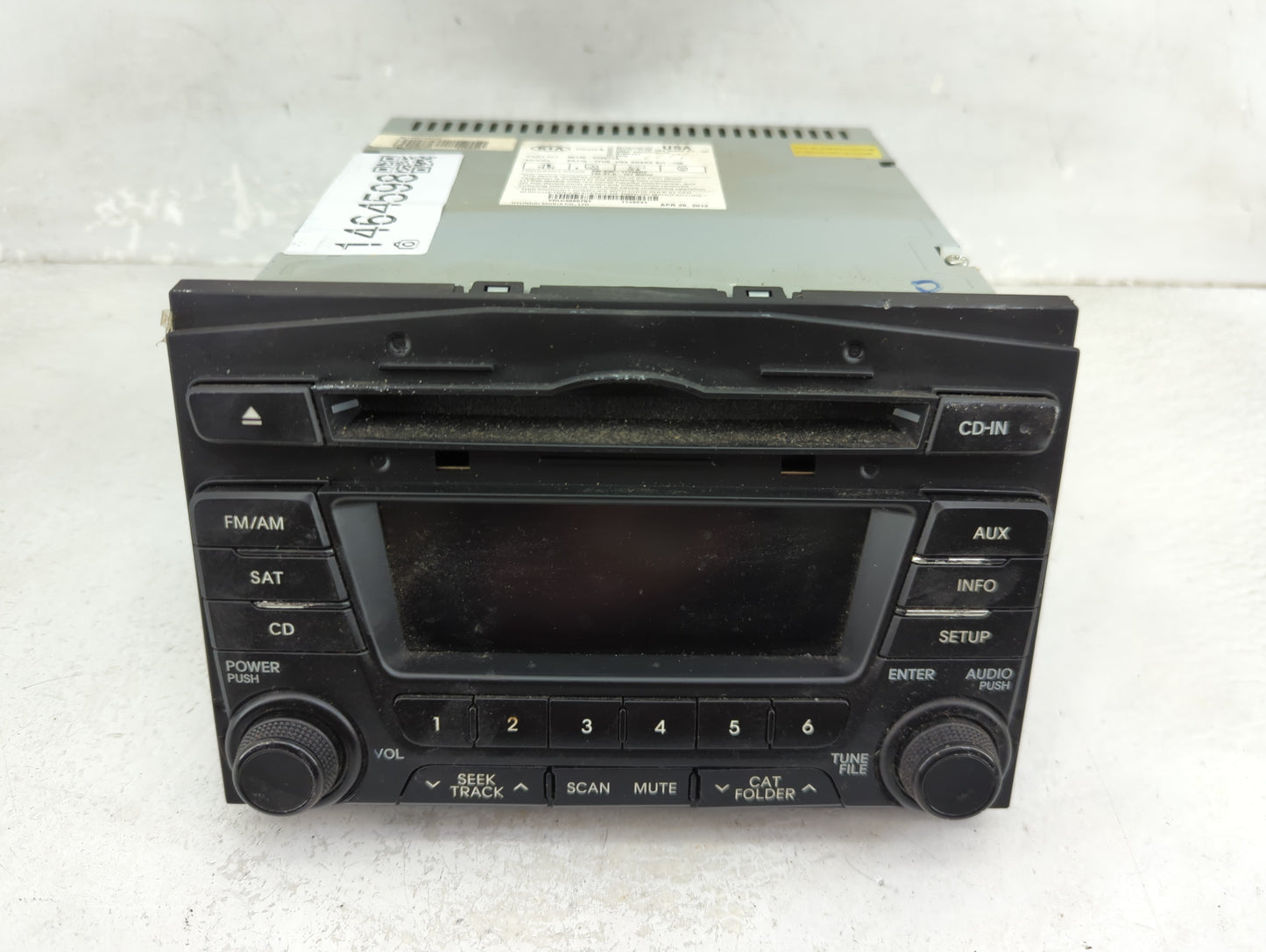 2011-2013 Kia Optima Radio AM FM Cd Player Receiver Replacement P/N:961702T651CA 96170-2T651CA Fits Fits 2011 2012 2013 OEM 