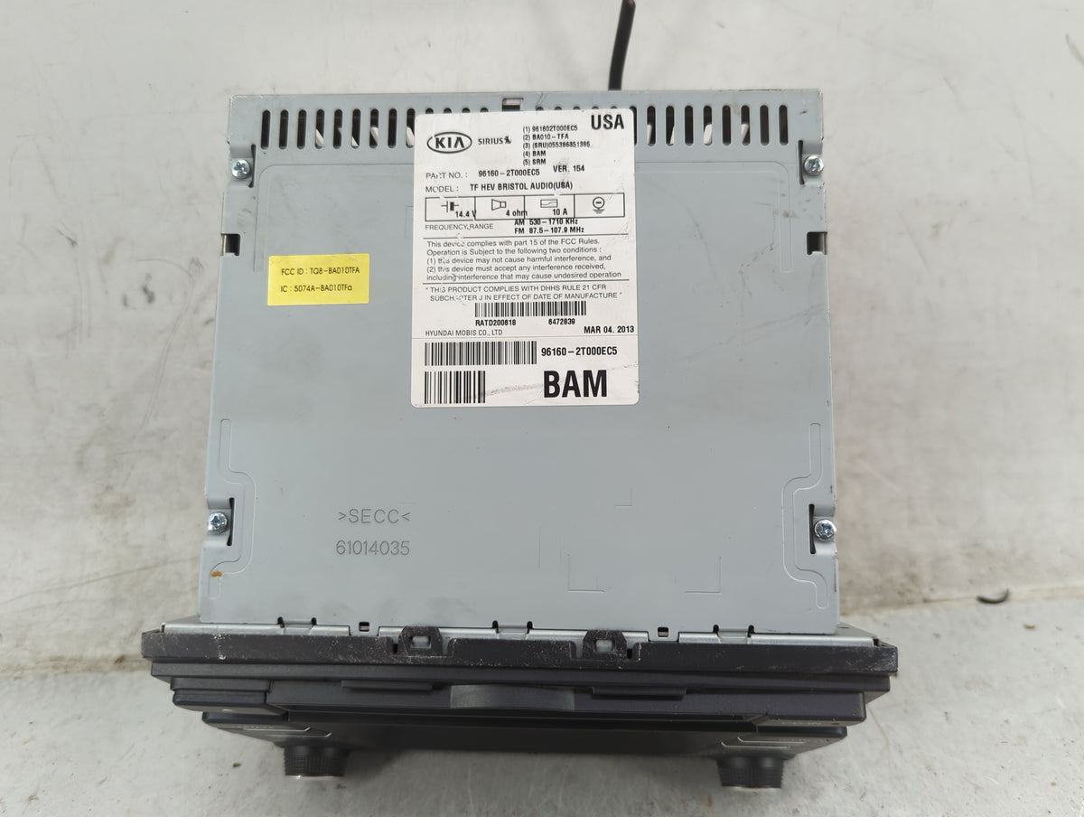 2011-2013 Kia Optima Radio AM FM Cd Player Receiver Replacement P/N:96160-2T000EC5 Fits 2011 2012 2013 OEM Used Auto Parts -