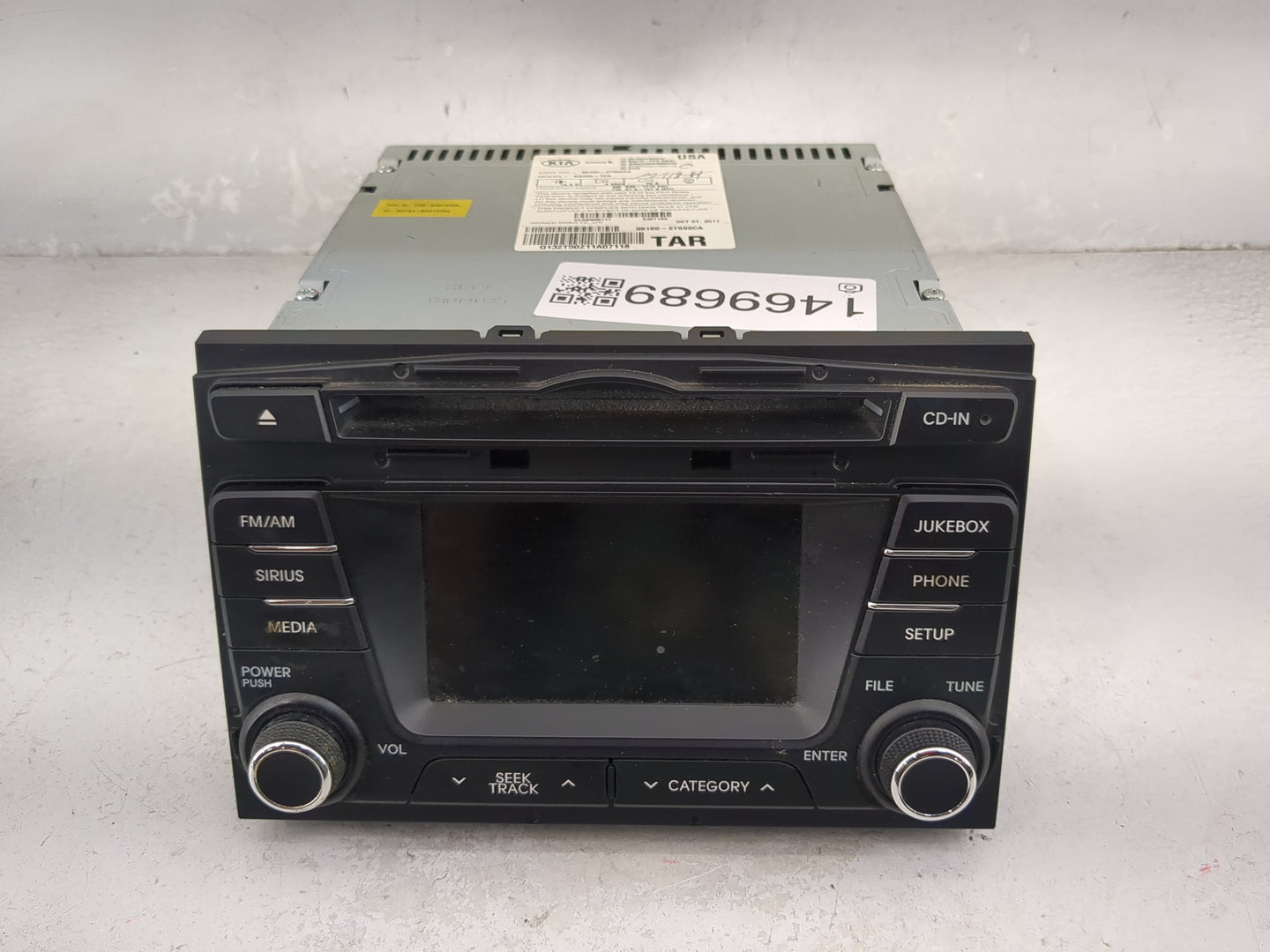 2011-2013 Kia Optima Radio AM FM Cd Player Receiver Replacement P/N:96160-2T500CA BA050-TFA, 961602T500CA Fits Fits 2011 201