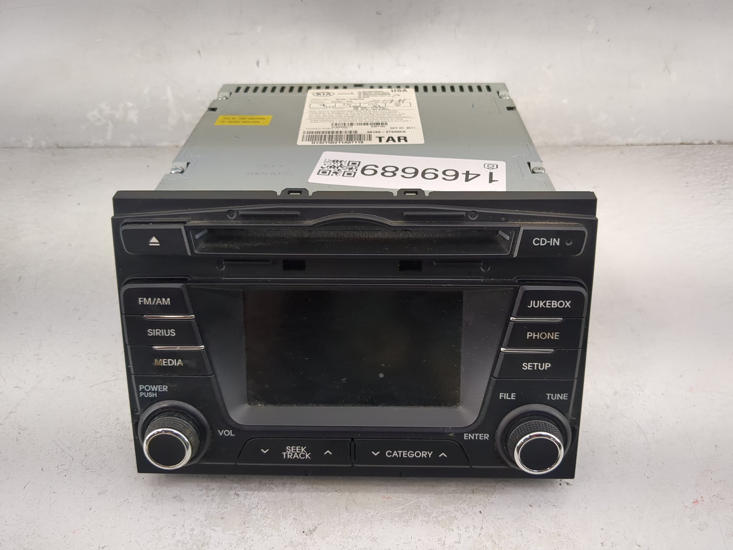 2011-2013 Kia Optima Radio AM FM Cd Player Receiver Replacement P/N:96160-2T500CA BA050-TFA, 961602T500CA Fits Fits 2011 201