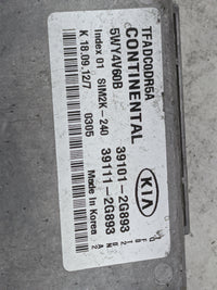 2011-2013 Kia Optima PCM Engine Control Computer ECU ECM PCU OEM P/N:5WY4V60B 39101-2G893, 39111-2G893 Fits Fits 2011 2012 2