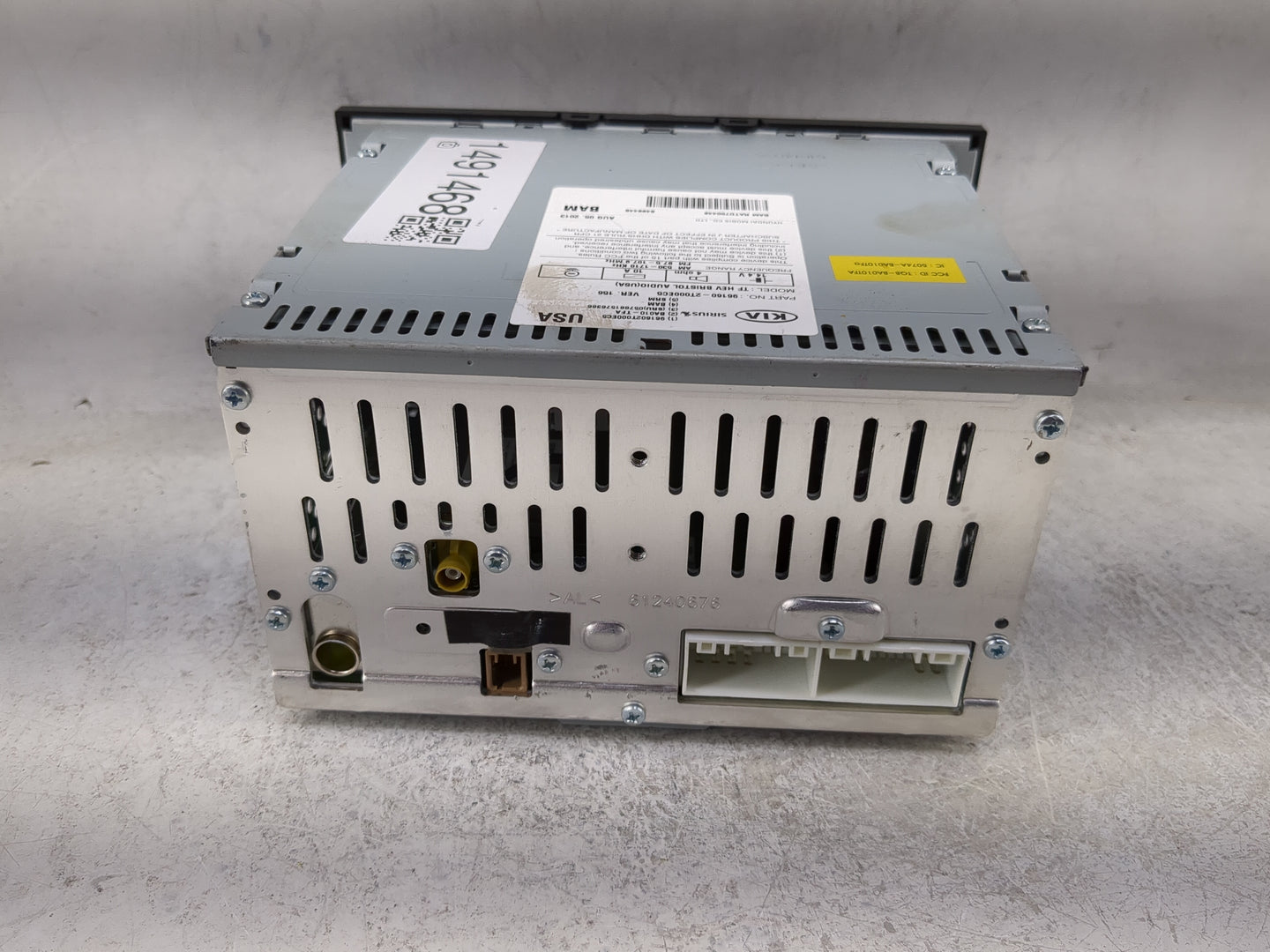 2011-2013 Kia Optima Radio AM FM Cd Player Receiver Replacement P/N:96160-2T000EC5 961602T000EC5 Fits Fits 2011 2012 2013 OE