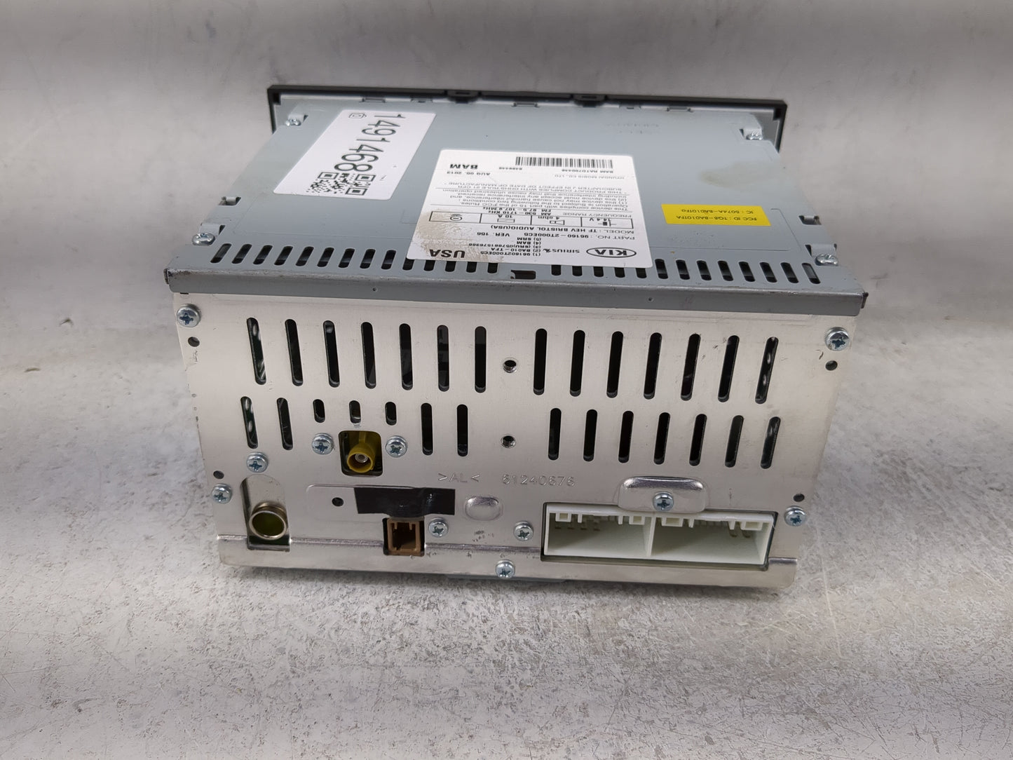 2011-2013 Kia Optima Radio AM FM Cd Player Receiver Replacement P/N:96160-2T000EC5 961602T000EC5 Fits Fits 2011 2012 2013 OE