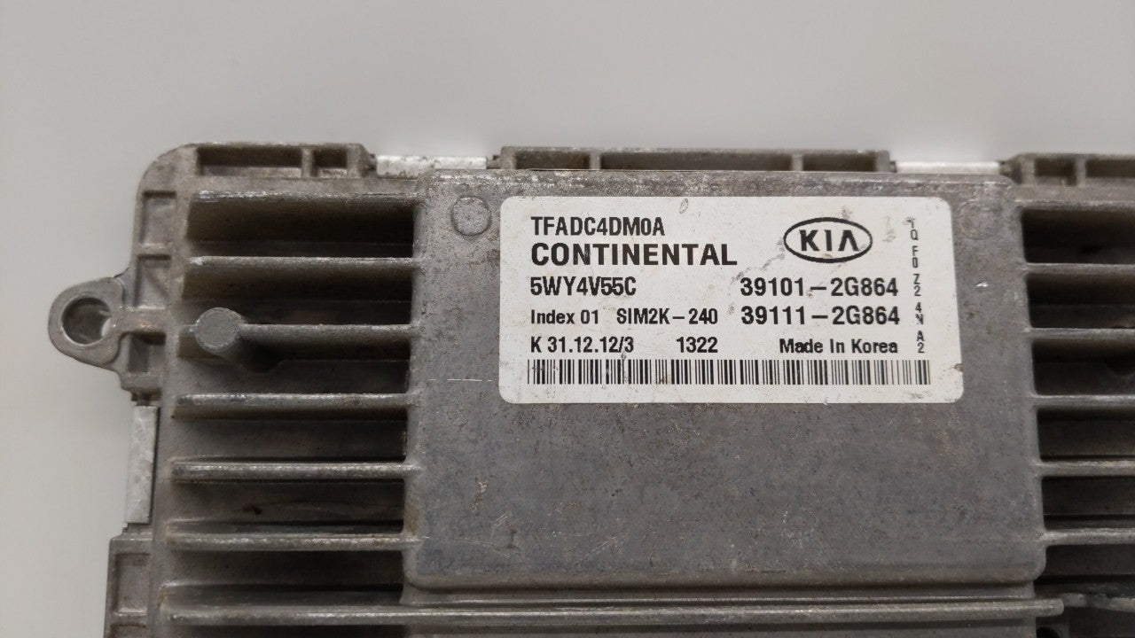 2011-2013 Kia Optima PCM Engine Control Computer ECU ECM PCU OEM P/N:39101-2G901 39101-2G864, 39111-2G864 Fits Fits 2011 201