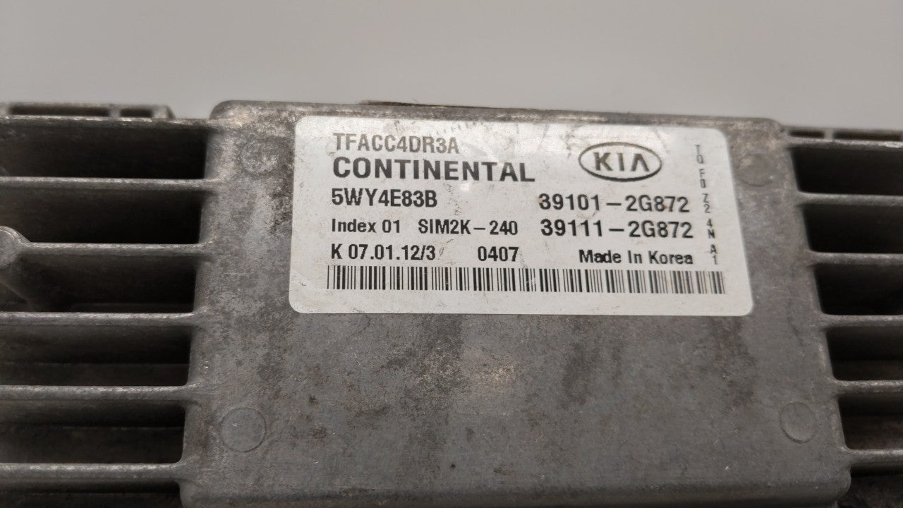 2011-2013 Kia Optima PCM Engine Control Computer ECU ECM PCU OEM P/N:39101-2G874 39101-2G872, 39111-2G872 Fits Fits 2011 201
