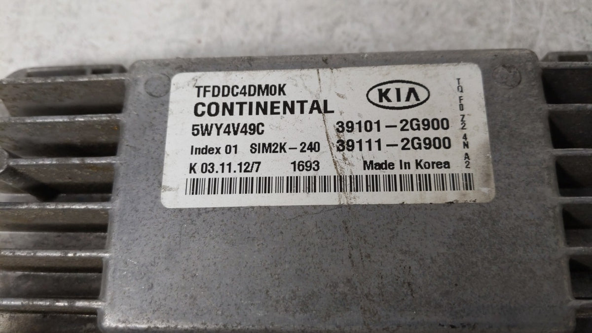 2011-2013 Kia Optima PCM Engine Control Computer ECU ECM PCU OEM P/N:39101-2G901 39101-2G864, 39111-2G864 Fits 2011 2012 201
